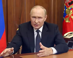 Vladimir Putin anuncia la movilización parcial.