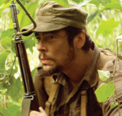 Benicio del Toro como el Che Guevara.