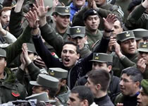 Gendarmes en protesta