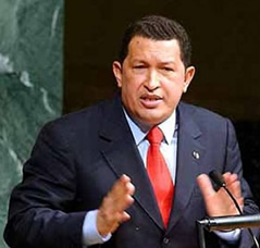 Hugo Chávez advierte sobre los riesgos de una guerra en Suramérica.