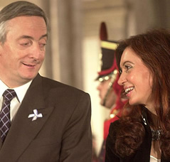 Cristina y Néstor Kirchner