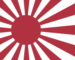 Bandera de la Marina Imperial Japonesa.