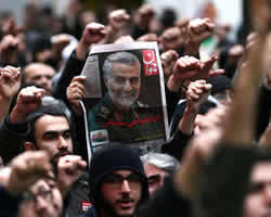 Furor en la calle por el asesinato de Soleimani.